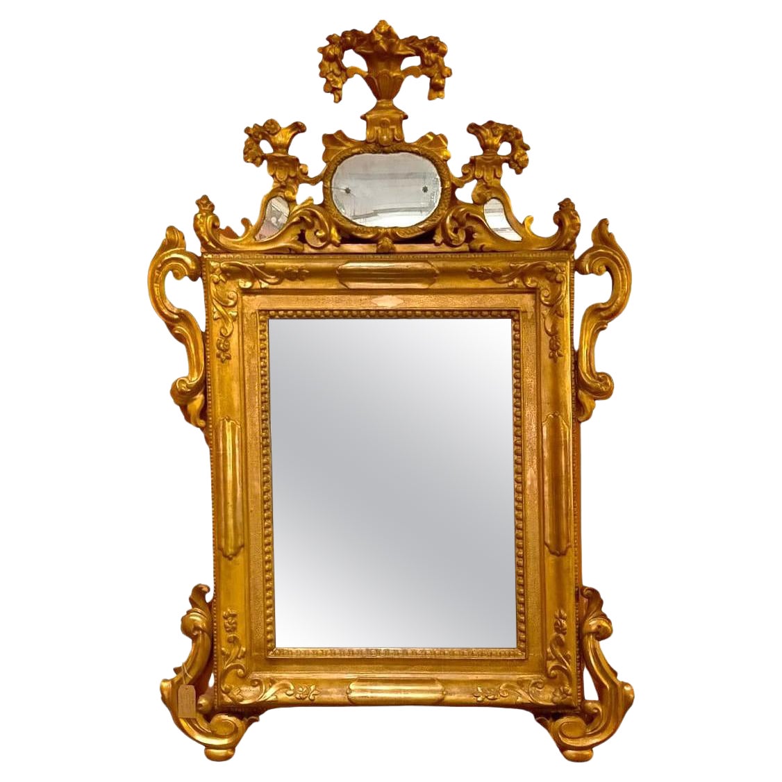 Louis XV gilded mirror Venice For Sale