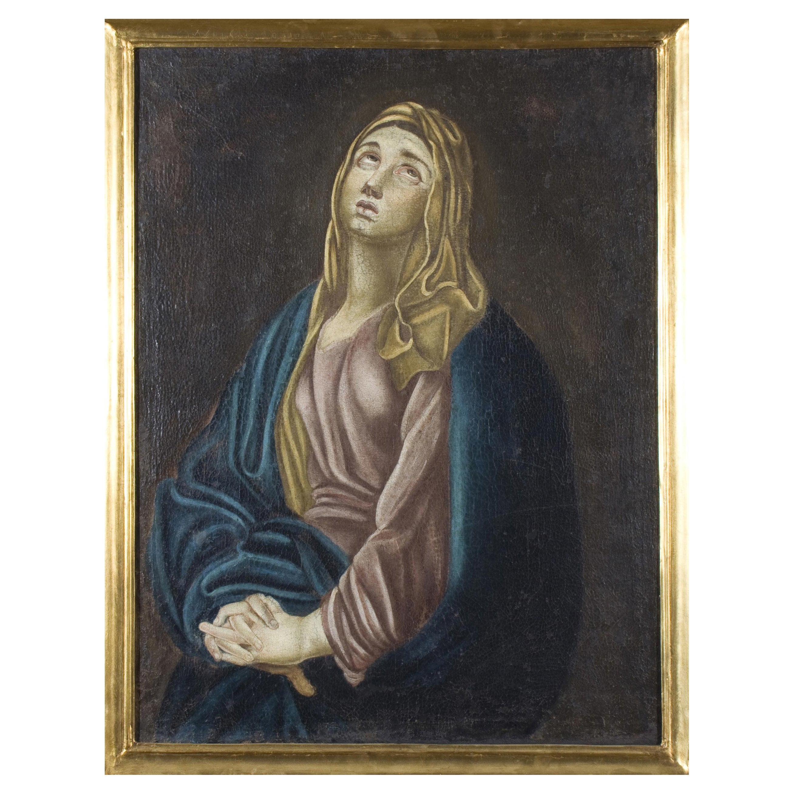 Cuadro antiguo Nuestra Señora de los Dolores siglo XVIII