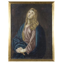 Antique painting Our Lady of Sorrows 18th century