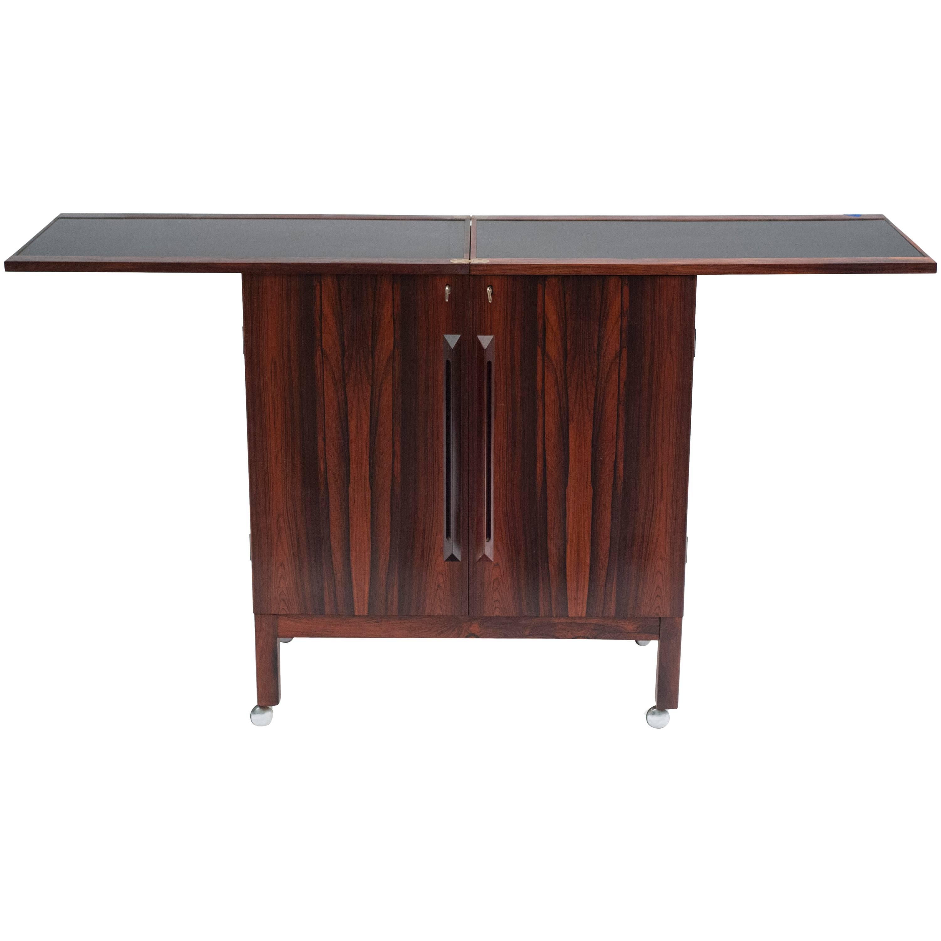 Rosewood Bar Cabinet by Torbjorn Afdal for Bruksbo of Norway