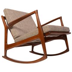 Rocking Chair by Ib Kofod-Larsen for Selig, Restored