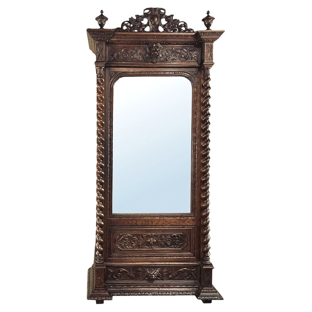 Armoire à torsades d'orge French Renaissance du 19e siècle
