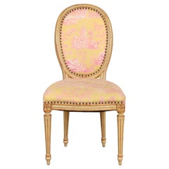 John Widdicomb French Regency Louis XVI Painted Desk Chair or Side Chair, 1960s