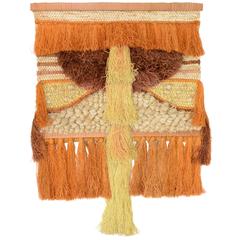 California Fiber Art Textile Wall Sculpture by Margo O'conner for Ted Morris