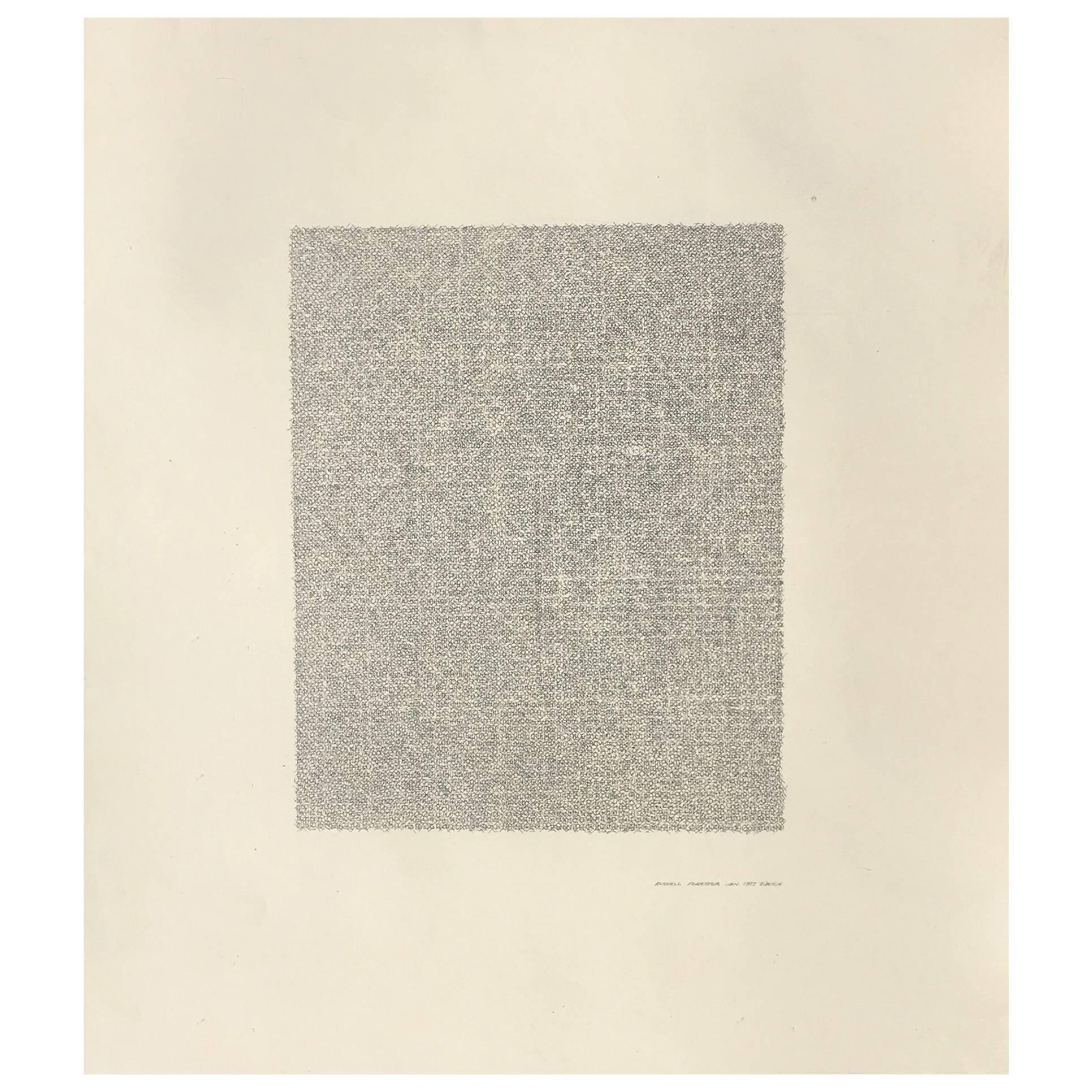 Russell Forester, Abstract Drawing, 1977 For Sale