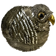 Pollito mexicano de metal mixto atribuido a Alejandro Blázquez