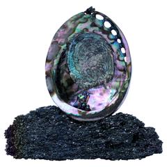 Abalone Shell with Titanium Quartz on a Silicon Carbide Base