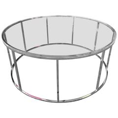 Lucite and Stainless Steel "Aro" Coffee Table by Amparo Calderon Tapia, Signed 6