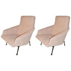 Pair of 1950s Armchairs by Guy Besnard