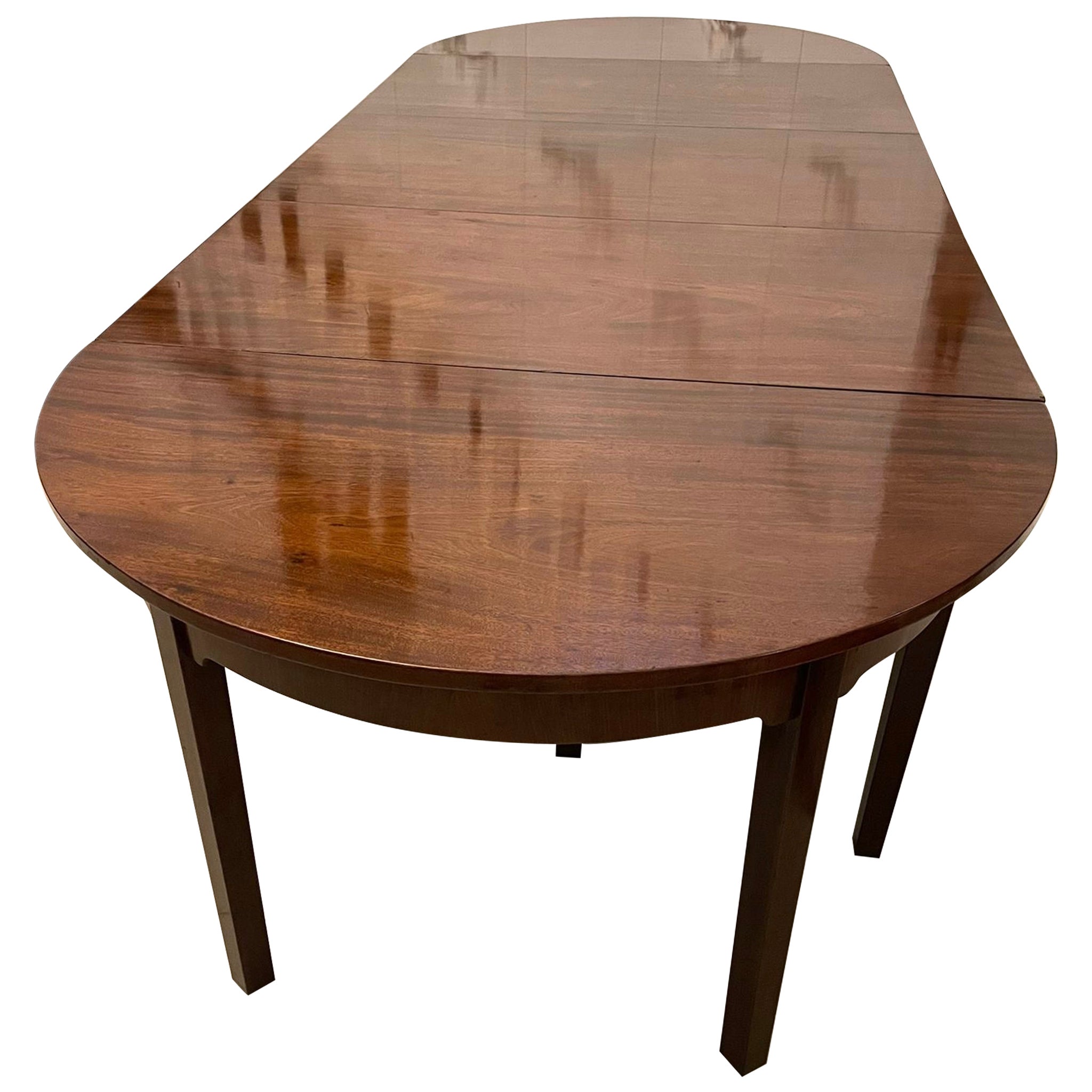 Outstanding Quality Large Antique Figured Mahogany Metamorphic Dining Table