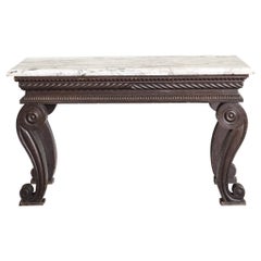 An Early Nineteenth Century Painted and Grained Side Table