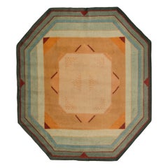 Tapis Art Déco français Doris Leslie Blau du milieu du 20e siècle fait à la main