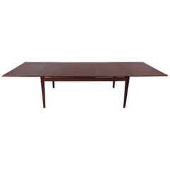 Vintage Modern Rosewood Draw-Leaf Dining Table by Skovby