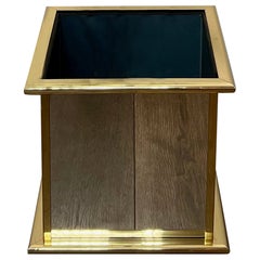 Mirror and Gilt Metal Planter