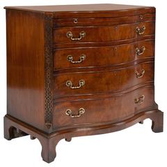 Antique Mahogany Serpentine Chest of Drawers