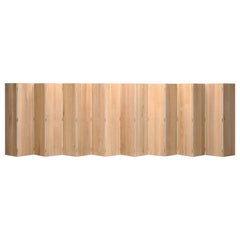 Mid Century Modern Design Floor Screen Made to Order Rift Cut White Oak Any Size