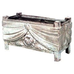 French Art Deco Iron Swag Planters