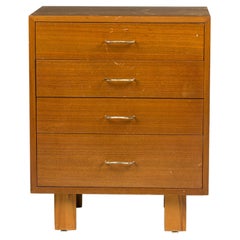 George Nelson for Herman Miller Walnut Veneer 4-Drawer Commode
