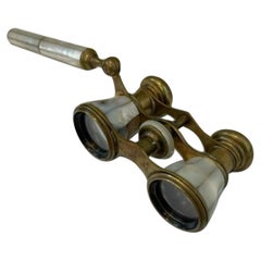 French Victorian Brass Opera Glasses