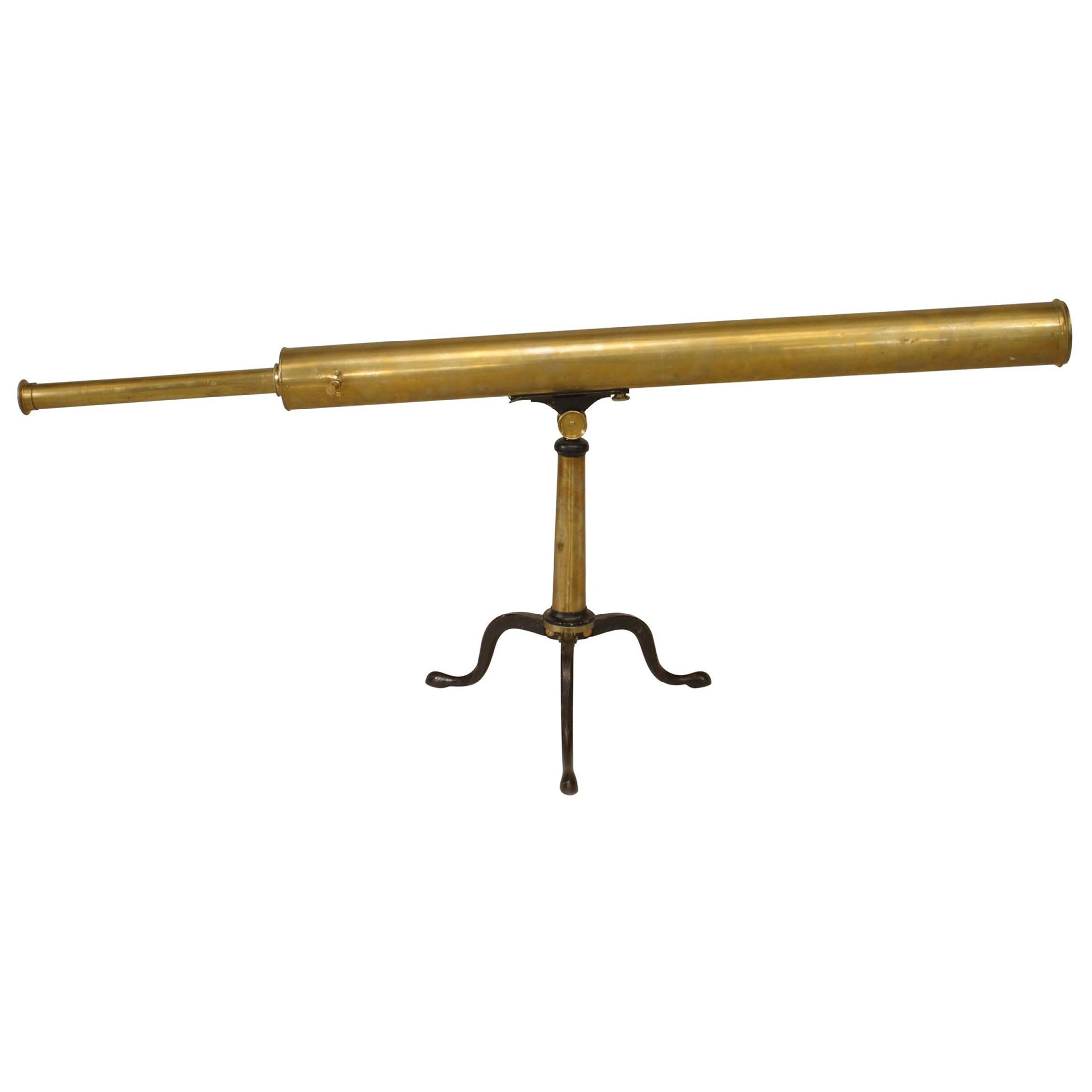 English Victorian Brass Telescope