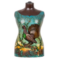 French Victorian Turkey and Crow Mannequin