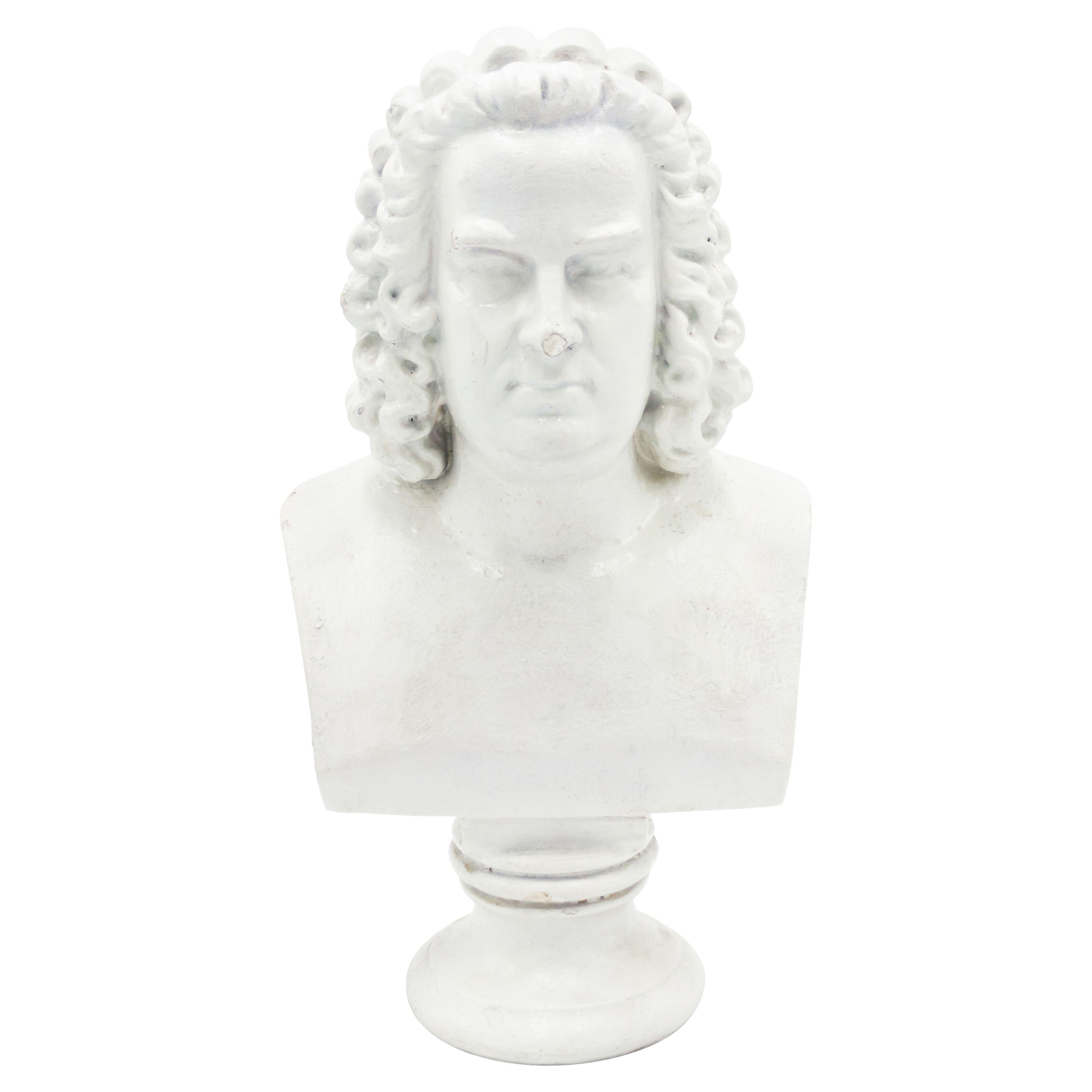 German Plaster Bach Bust