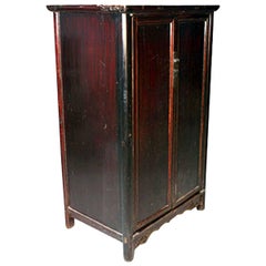 Antique Compact Chinese Round-Corner Cabinet