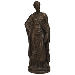 Cerere neoclassica in bronzo patinato