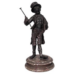 Antique Victorian Metal Strutting Man Figure