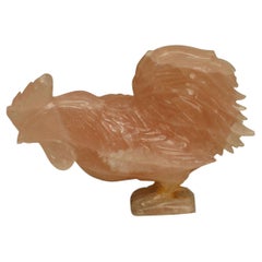 Chinesischer Rosenquarz- Hahn