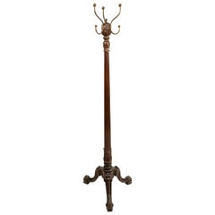 English Chippendale Style Mahogany Coat Tree