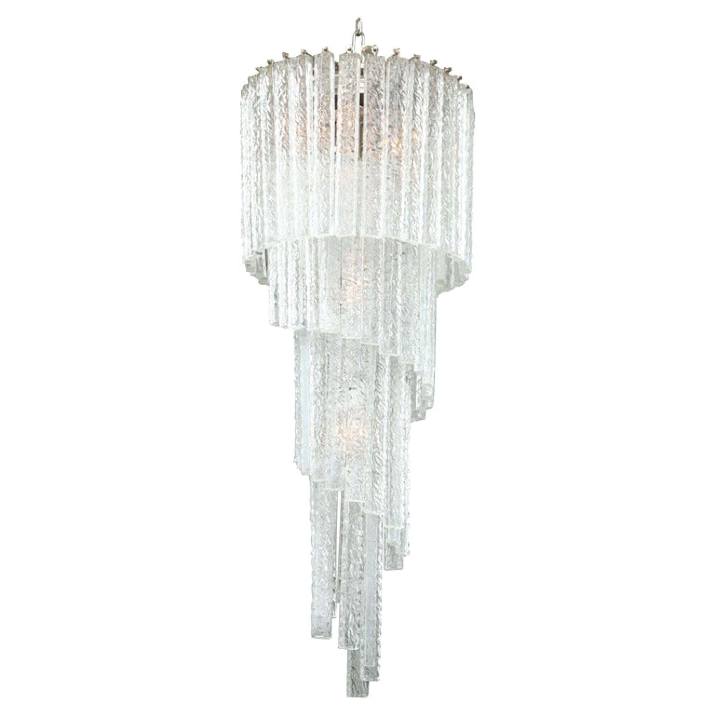 Mazzega Crystal Chandelier For Sale