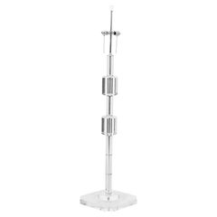 Les Prismatiques, lampada da terra in lucite con taglio a gemma della metà del secolo, francese