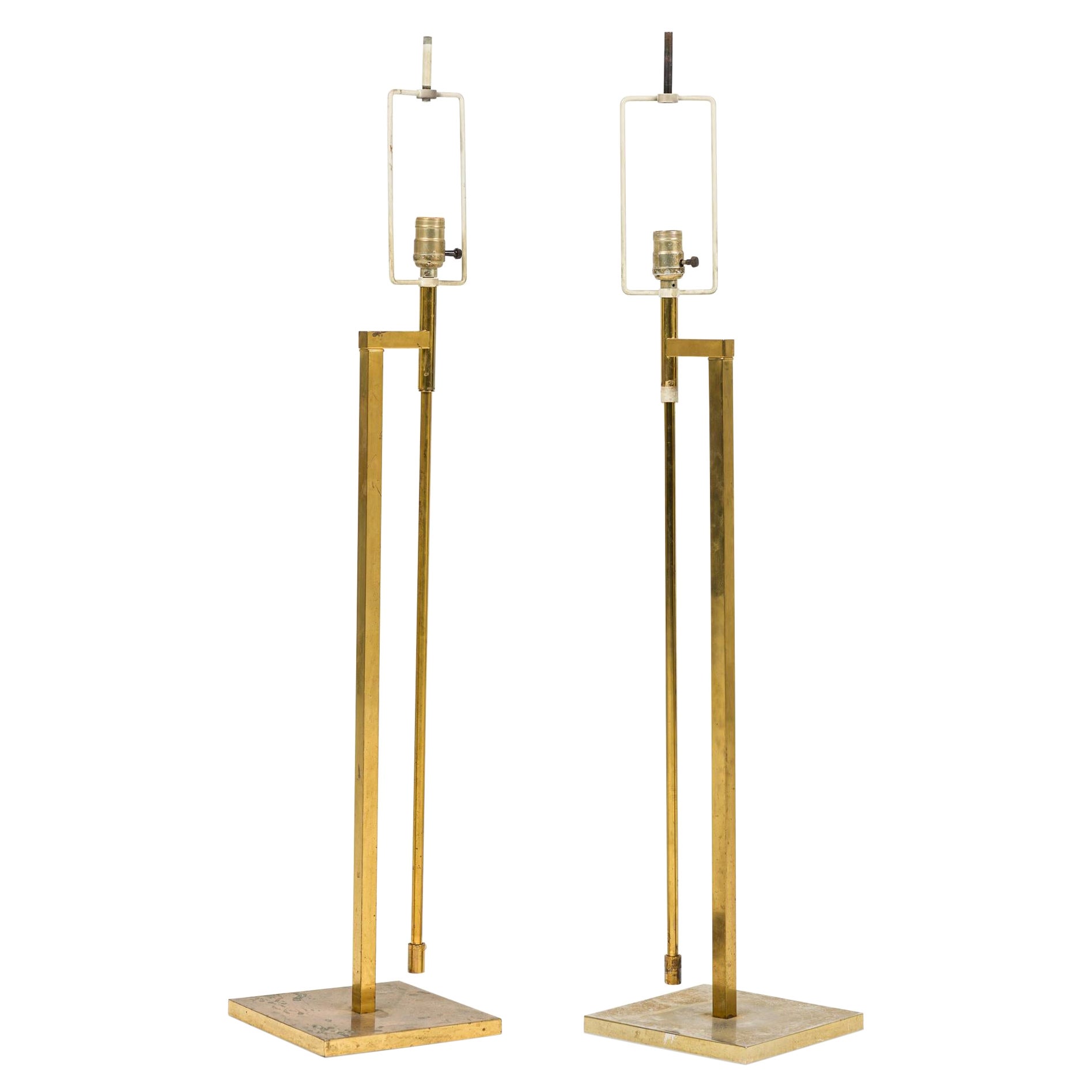 Pair of Harold Weiss & Richard Barr for Laurel Lamp Company Modernist Adjusta For Sale