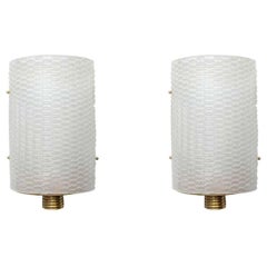 Ein Paar italienische moderne Barovier und Toso Wandleuchten