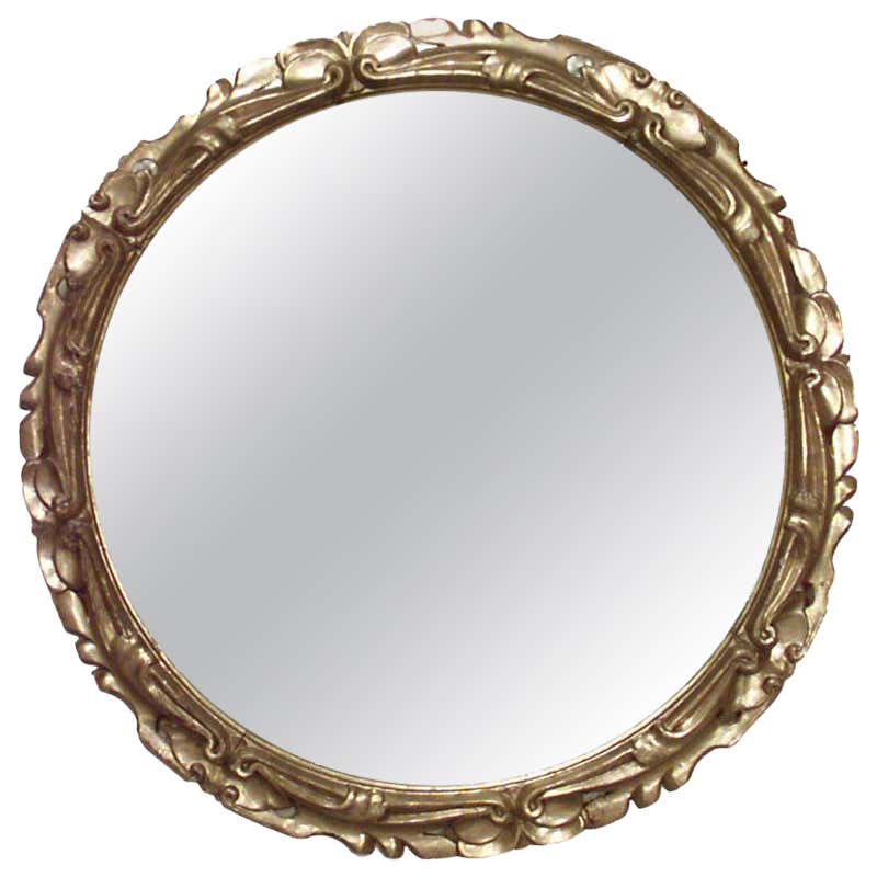 Vintage Italian Rococo Style Gold Giltwood White Shell Carved Wall ...