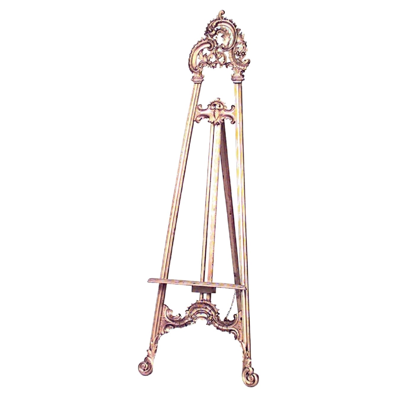 Louis XV Vergoldeter Staffeleistand