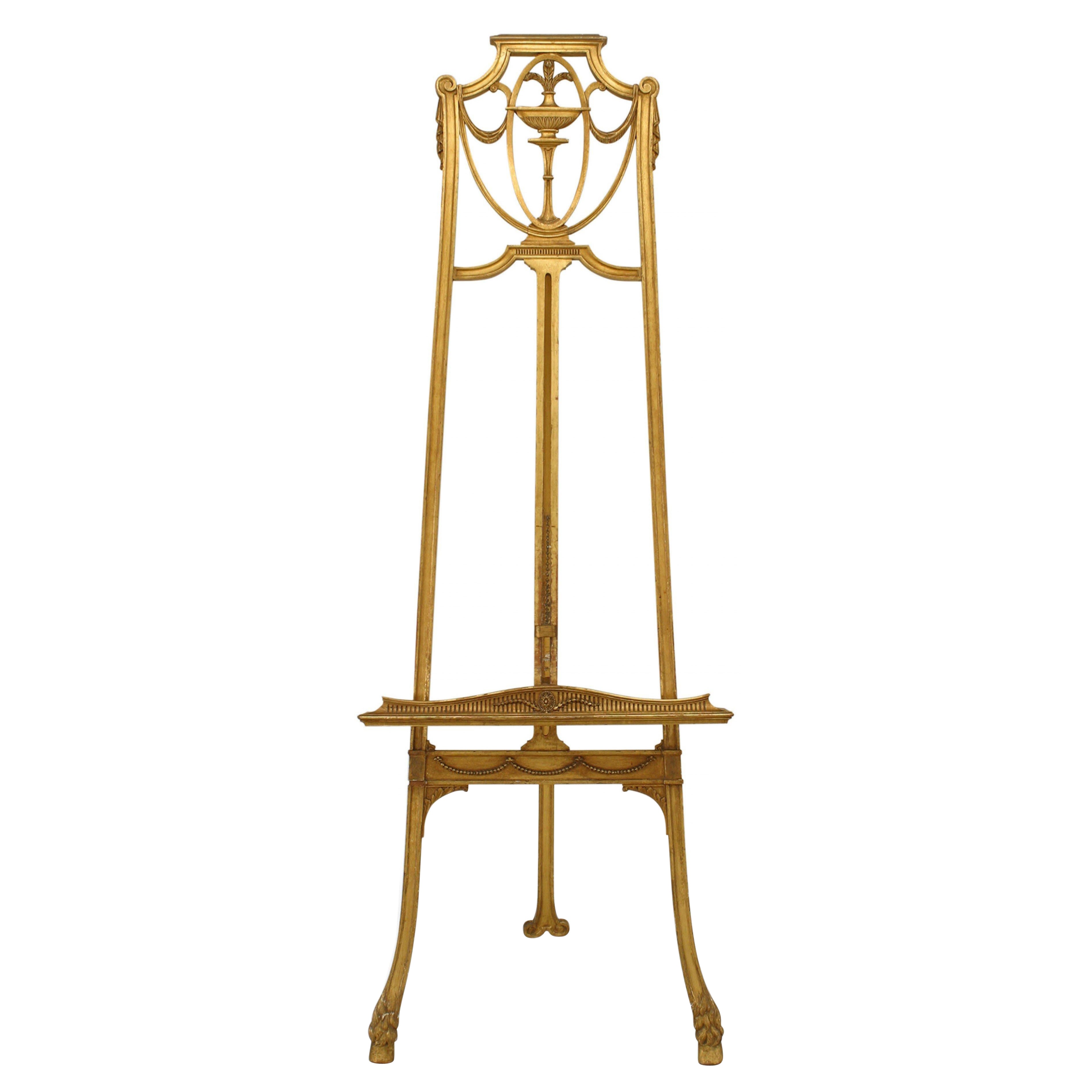English Adam Gilt Easel Stand