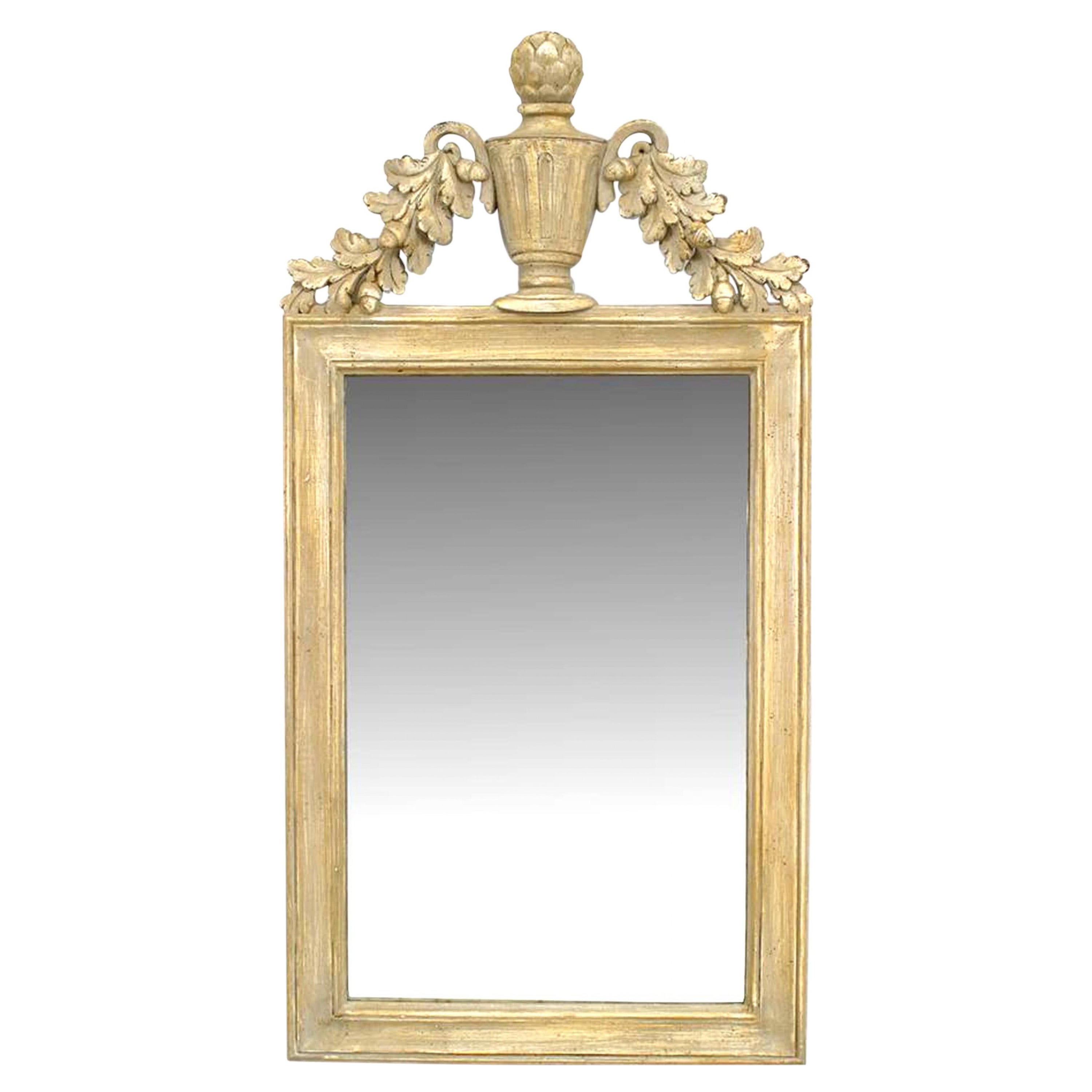 Italian Neoclassic Painted Wall Mirror
