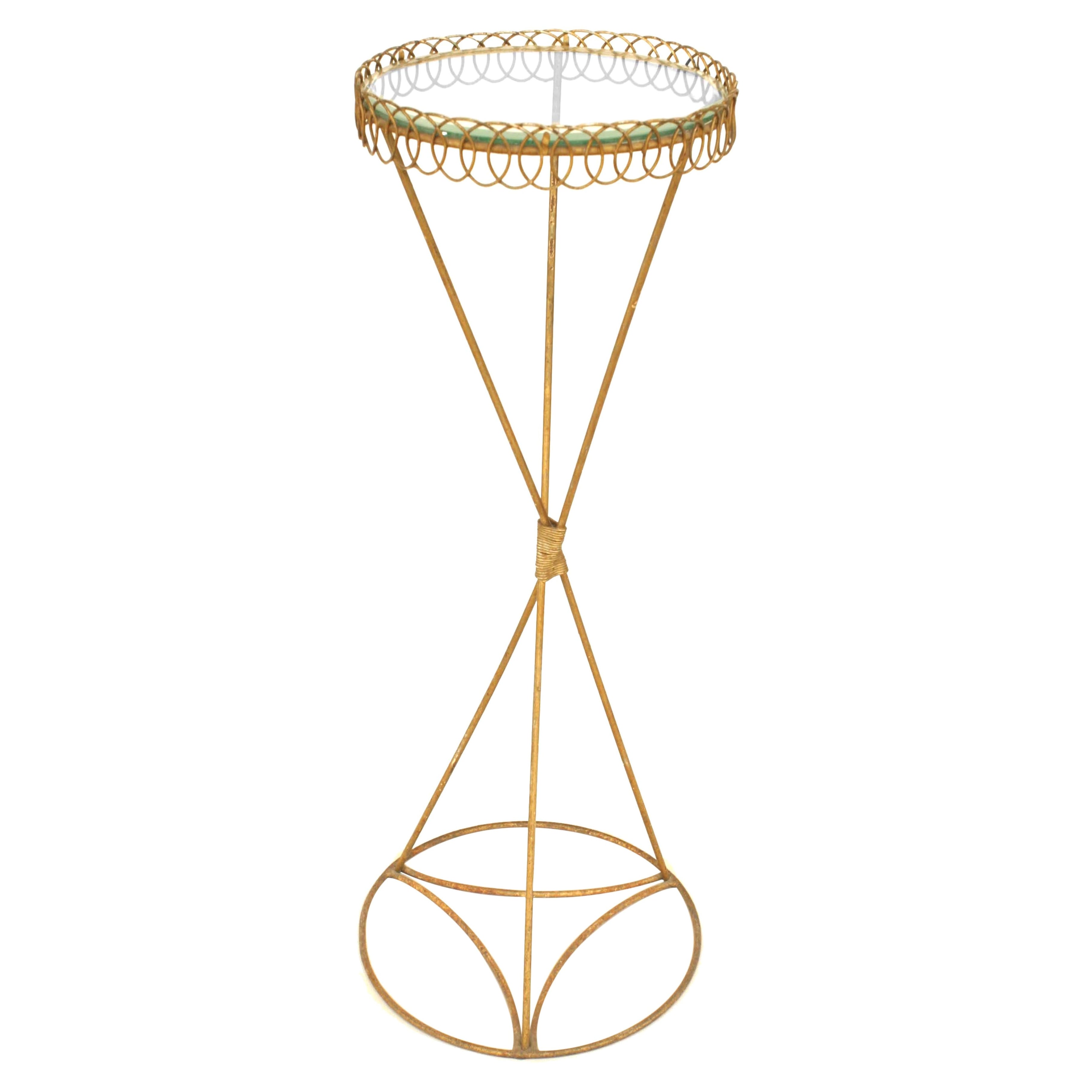 Italian Gold Metal Pedestal