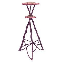 Vintage Rustic Adirondack Willow Pedestal