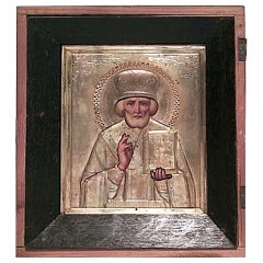 Russian Gilt Religious Icon