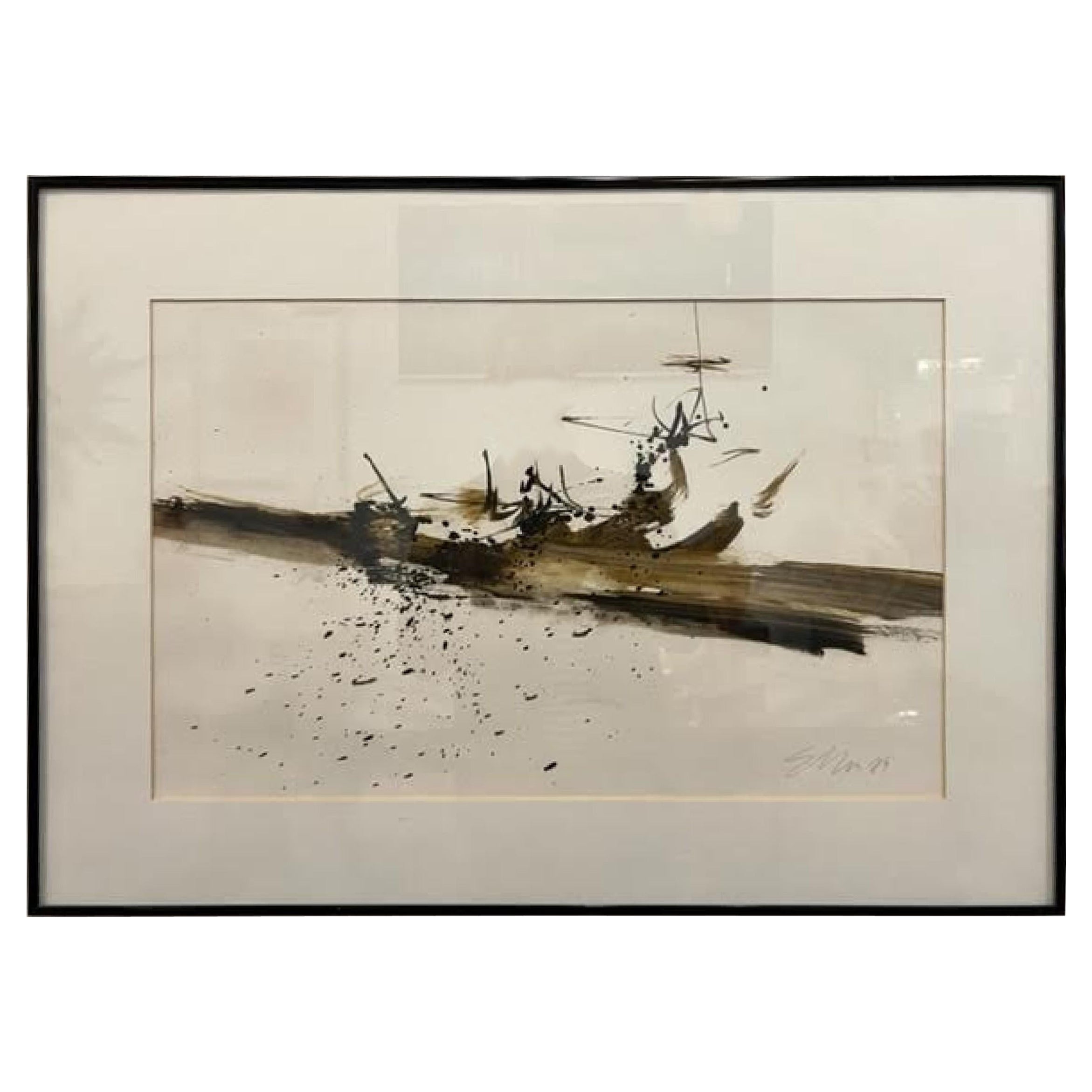 Contemporáneo americano Ed Eller Óleo sobre pintura en venta