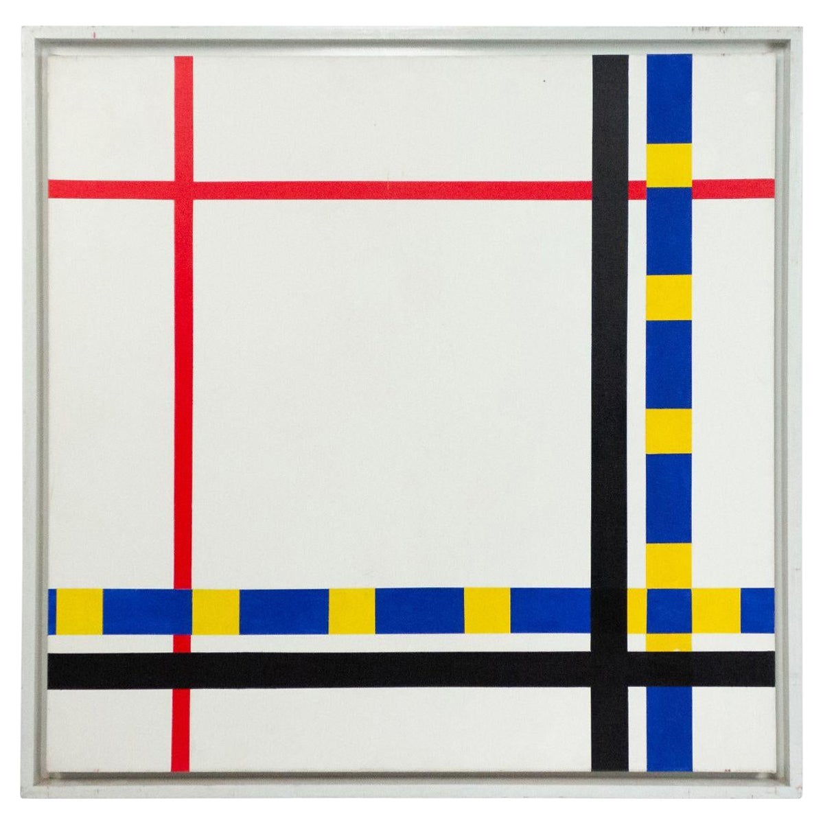 Pintura moderna de líneas abstractas