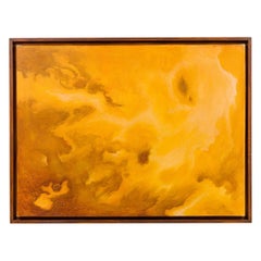 Pintura abstracta dorada