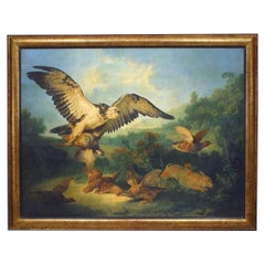 La Caza del Halcón Pintura Faunística