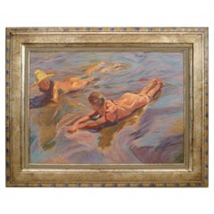 Peinture de Sorolla représentant des enfants à la plage