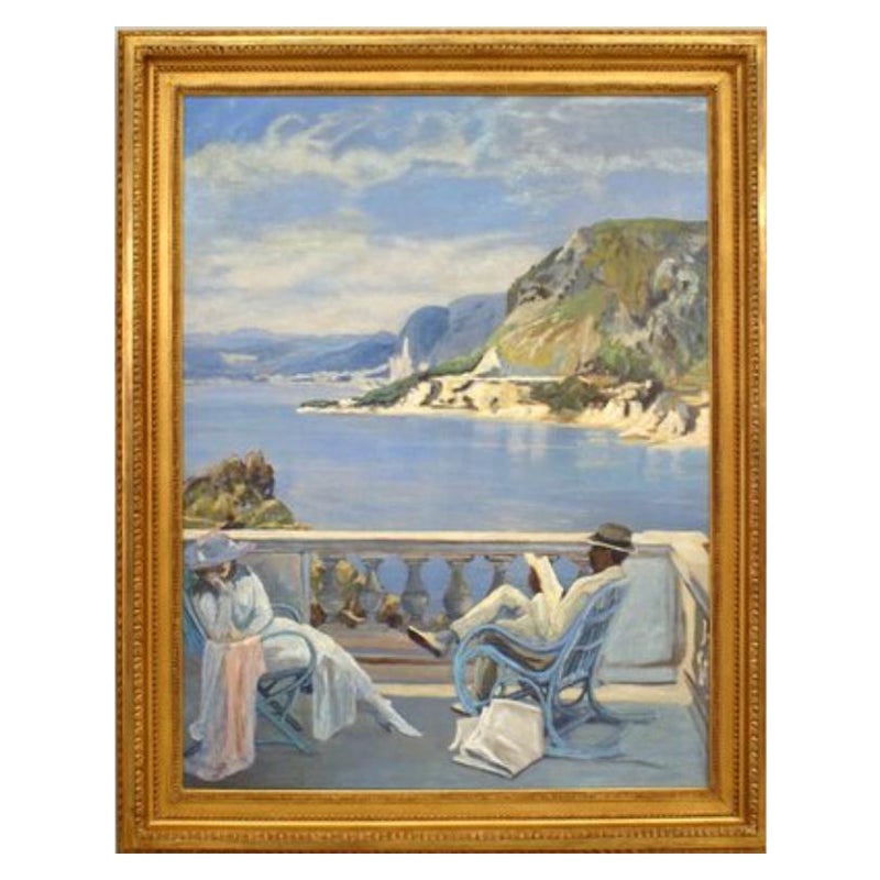 Copia di un dipinto di Lavery "Sulla Riviera