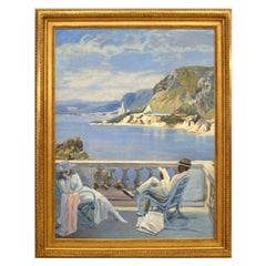 Copia di un dipinto di Lavery "Sulla Riviera
