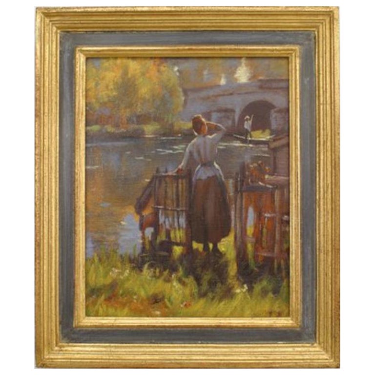 Copy of a Painting "Waiting for the Ferry"